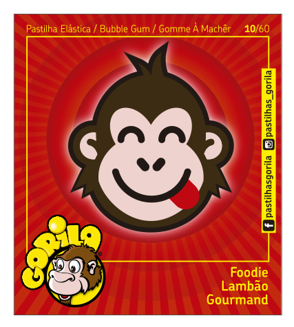 Coleção Cromos Gorila 2018 – GORILOJIS – 60 Cromos