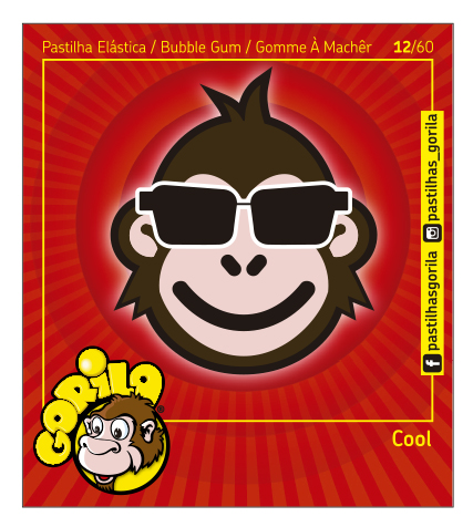Coleção Cromos Gorila 2018 – GORILOJIS – 60 Cromos