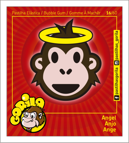 Coleção Cromos Gorila 2018 – GORILOJIS – 60 Cromos