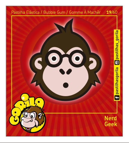Coleção Cromos Gorila 2018 – GORILOJIS – 60 Cromos