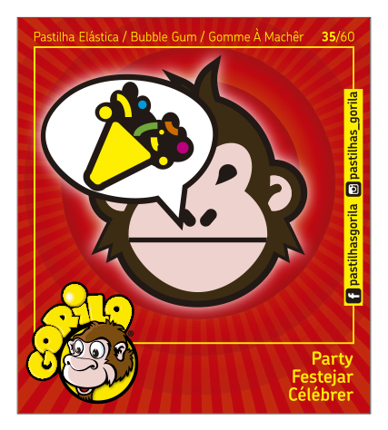Coleção Cromos Gorila 2018 – GORILOJIS – 60 Cromos