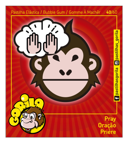 Coleção Cromos Gorila 2018 – GORILOJIS – 60 Cromos