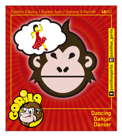 Coleção Cromos Gorila 2018 – GORILOJIS – 60 Cromos