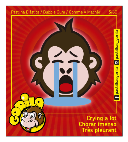 Coleção Cromos Gorila 2018 – GORILOJIS – 60 Cromos