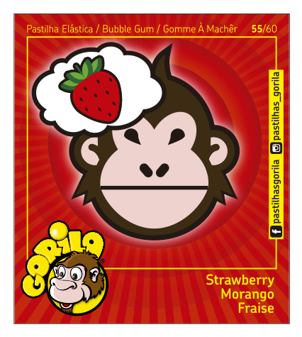 Coleção Cromos Gorila 2018 – GORILOJIS – 60 Cromos