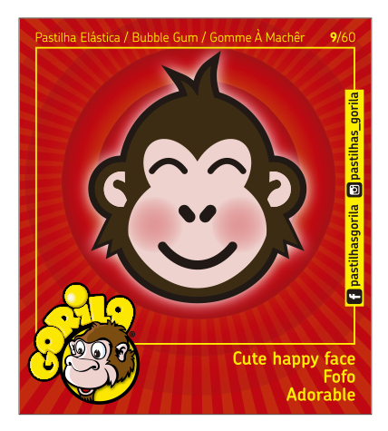 Coleção Cromos Gorila 2018 – GORILOJIS – 60 Cromos