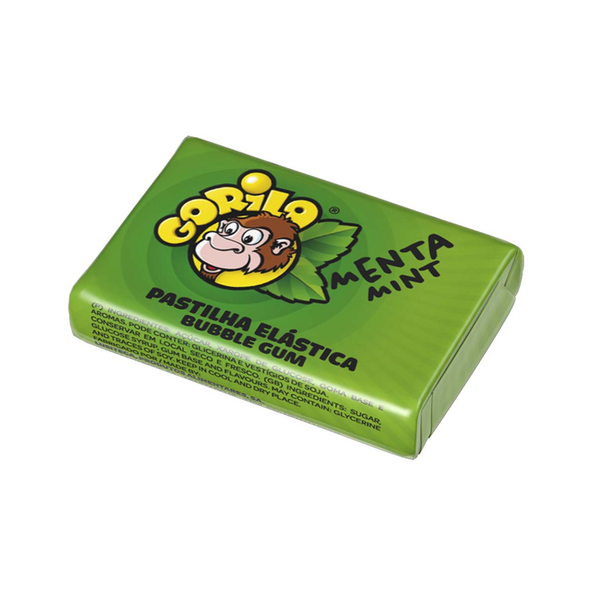 Gorila Pastilha Elástica com sabor a Menta
