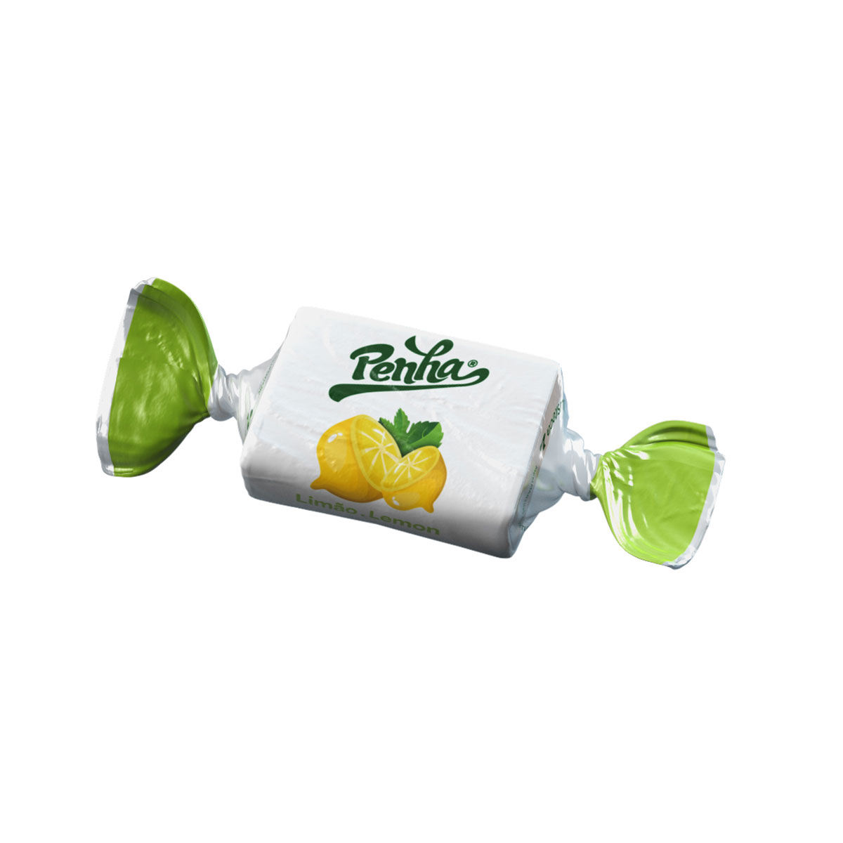 Penha Caramelos Fruta, sabor de Limão Imagem do rebuçado Penha Caramelos Fruta com sabor de limão